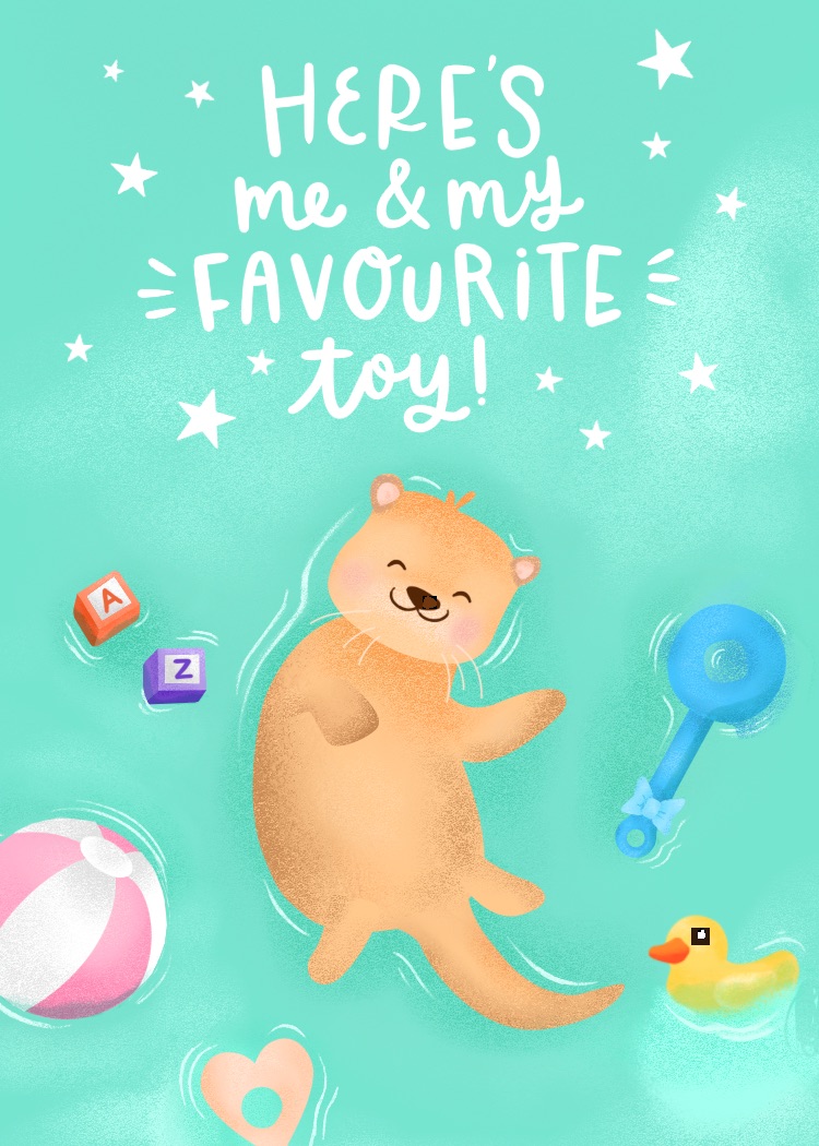 Here's me nd my favourite toy